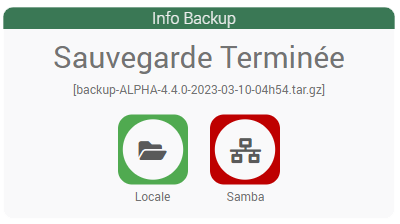 Info backup