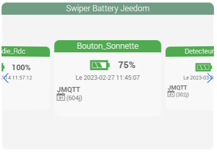 Swiper Battery Jeedom